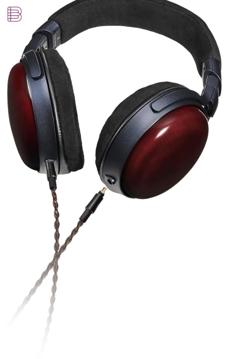 Audio-Technica ATH-AWX7000 closed-back headphones angled view with cable