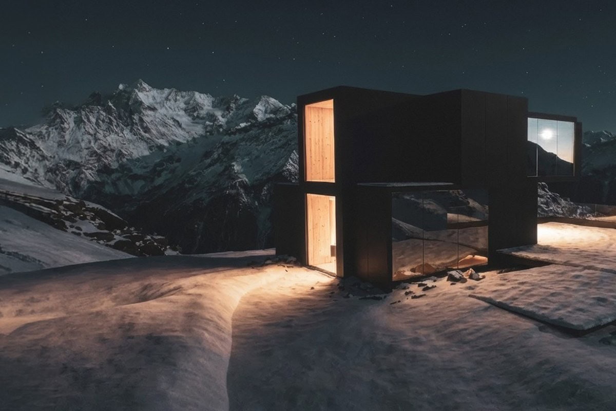 Beyerdynamic Infinity Studio roof terrace overlooking the Ötztal Alps above Sölden
