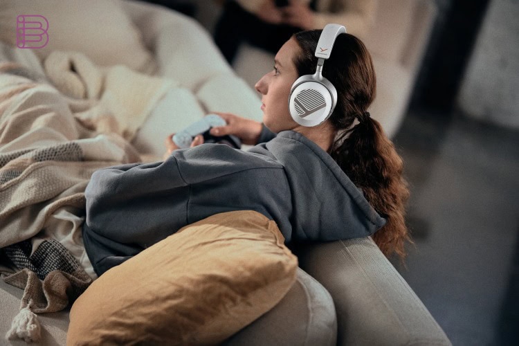 beyerdynamic MMX 130 wireless worn while gaming on the couch