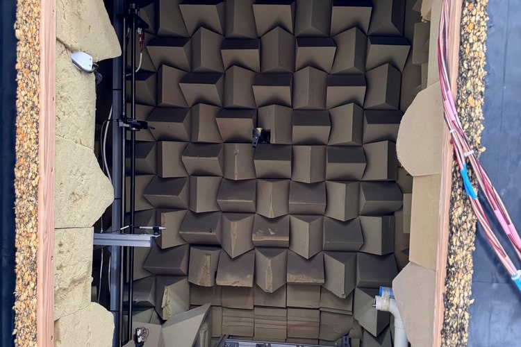 Anechoic measurement chamber at Bowers & Wilkins