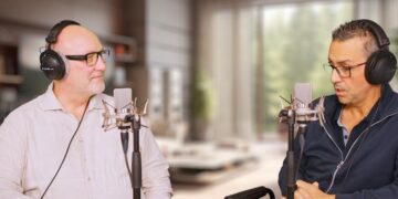 Marco and Hans-Ole Vitus recording Tech Talk in the Best of High End studio