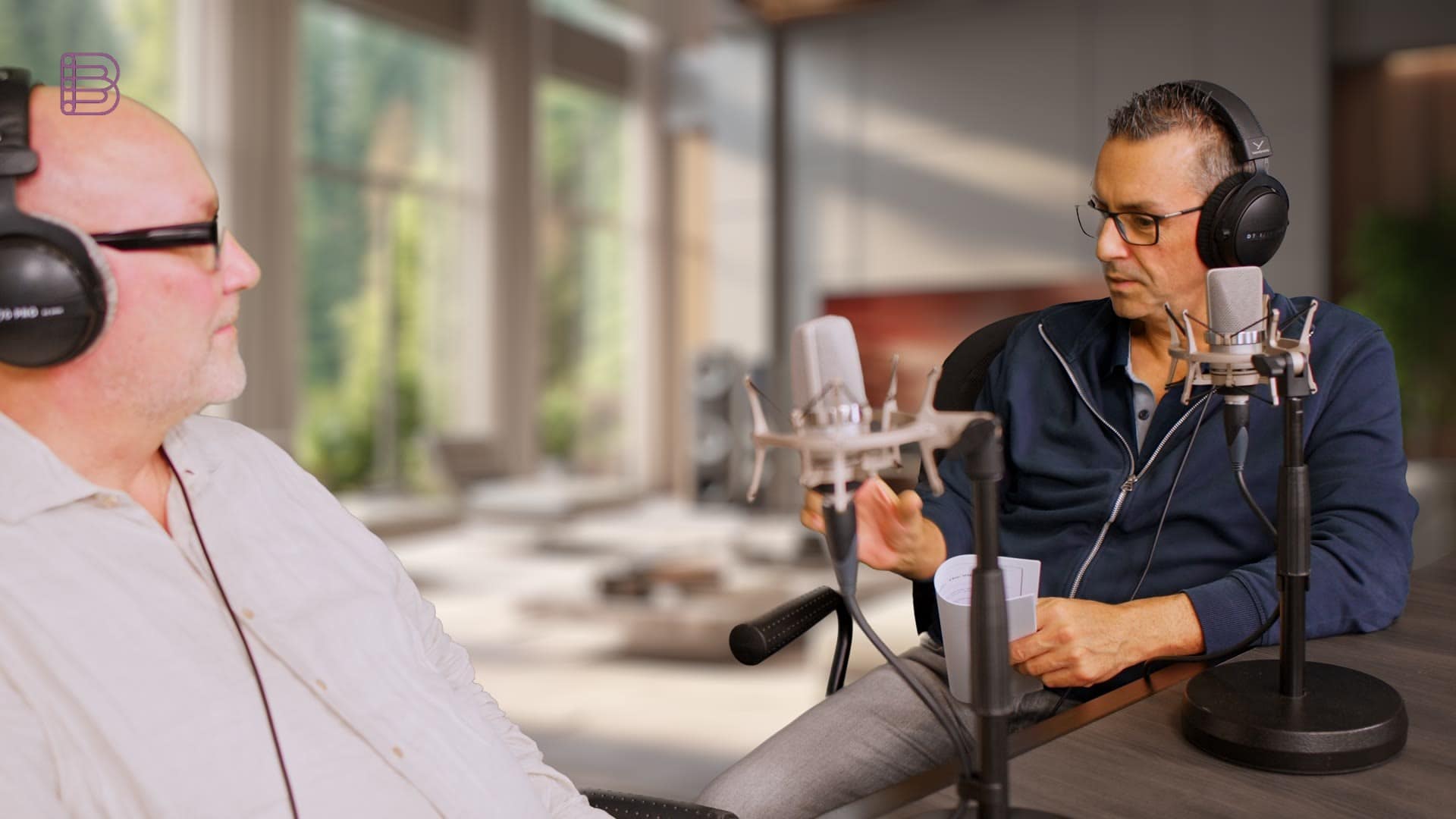 Marco and Hans-Ole Vitus in the Best of High End Tech Talk studio