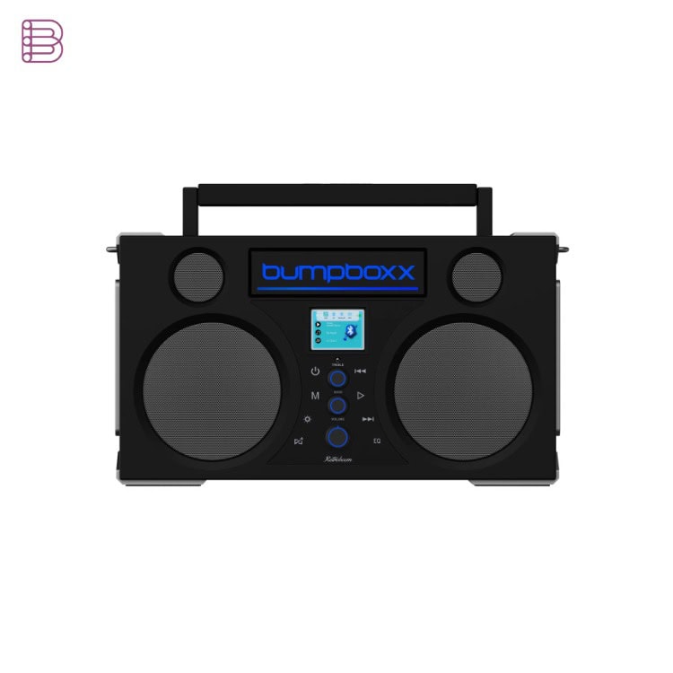 Bumpboxx Retroboom boombox in Onyx Black
