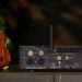 Cayin ID6 desktop streamer DAC and headphone amplifier in a lounge setting