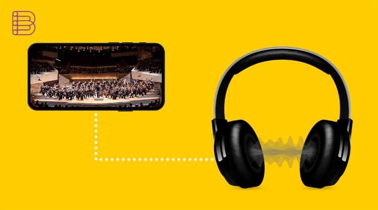 Digital Concert Hall stream connecting to headphones for Berliner Philharmoniker Dolby Atmos playback