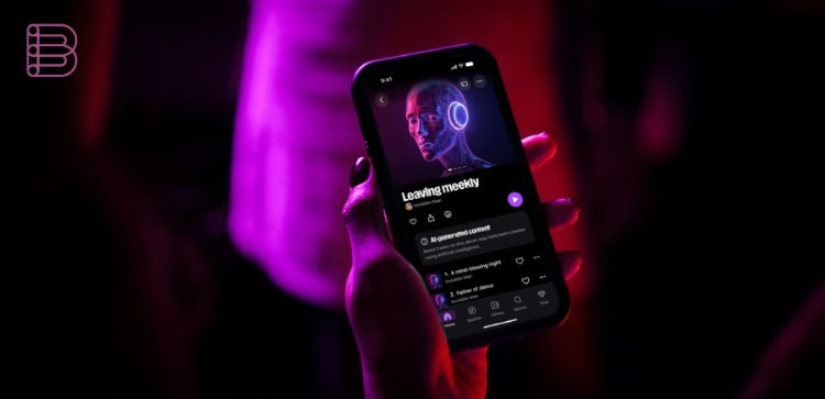 Deezer AI Music Toggle detection infographic showing AI-generated track exclusion data