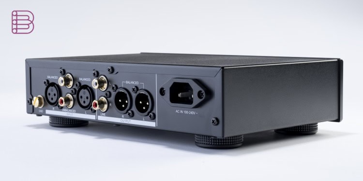 Dual CP 707 rear panel with balanced XLR and RCA connections