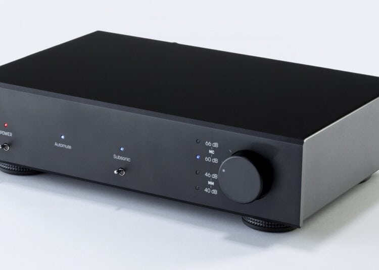 Dual CP 707 phono preamplifier prototype in black