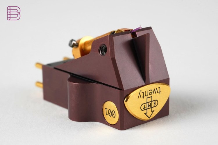EMT JSD twenty cartridge, numbered unit 001, three-quarter view