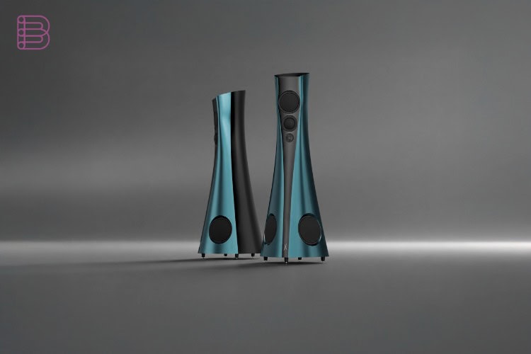 Estelon Forza Ultra Warsaw loudspeaker in the Ocean Spectra finish