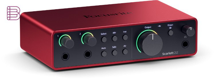 Focusrite Scarlett 2i2 audio interface with MIDI Control support