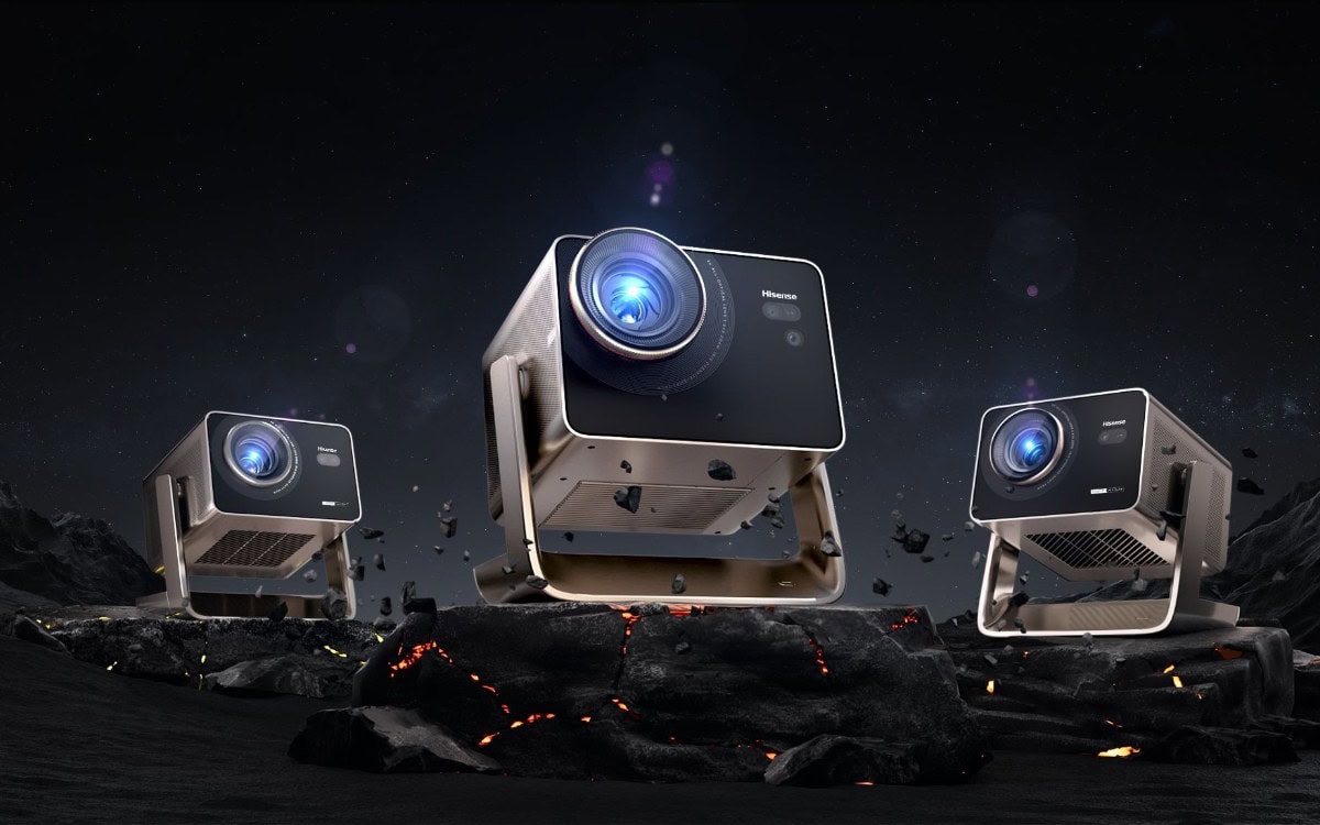 Hisense C3 Projector Family: C3 Pro, C3 Ultra and C3 Ultra Max shown together