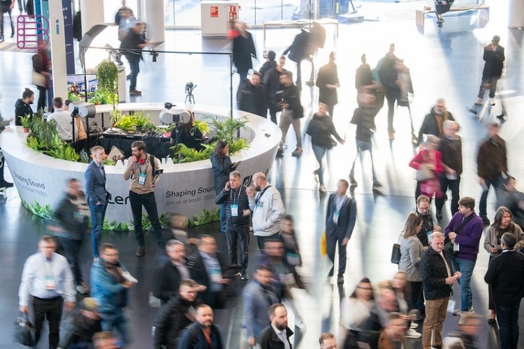 ISE 2027 show floor with visitors at Fira de Barcelona