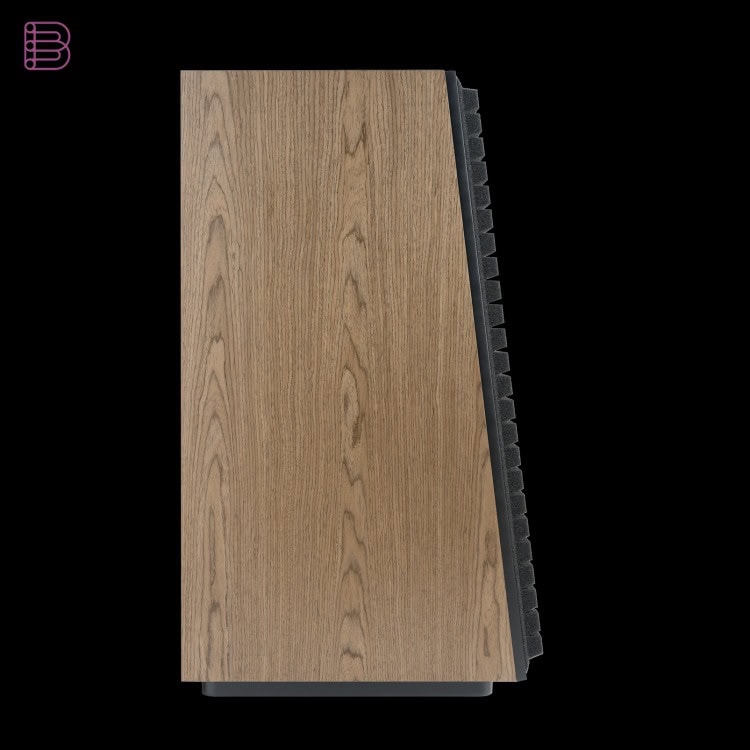 JBL L150 Classic loudspeaker side view with walnut veneer