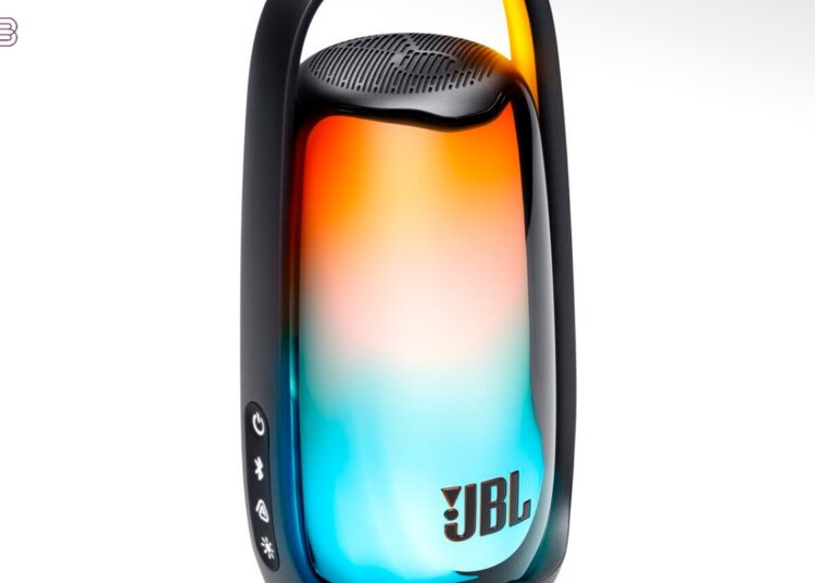 JBL Pulse 6 portable Bluetooth speaker with illuminated handle