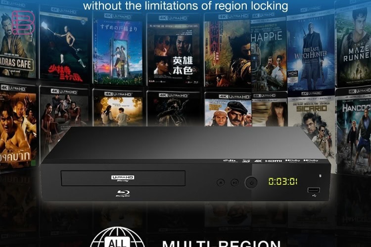 Laser BLU-BD4K-384 multi-region disc playback