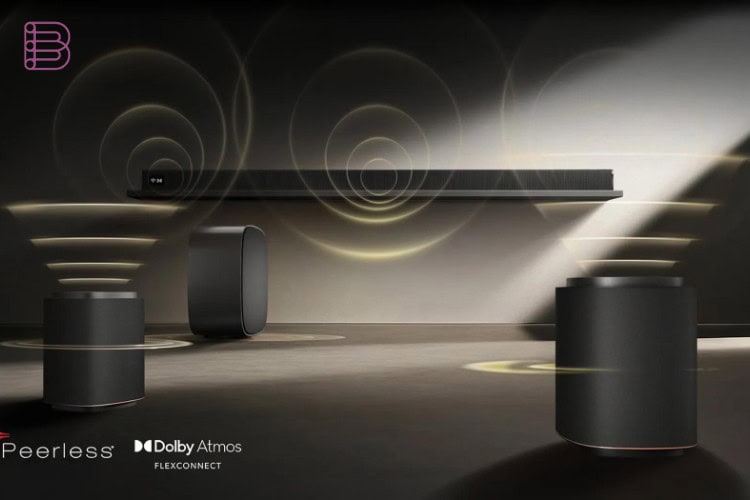 LG Sound Suite H7 soundbar with satellite speaker and subwoofer