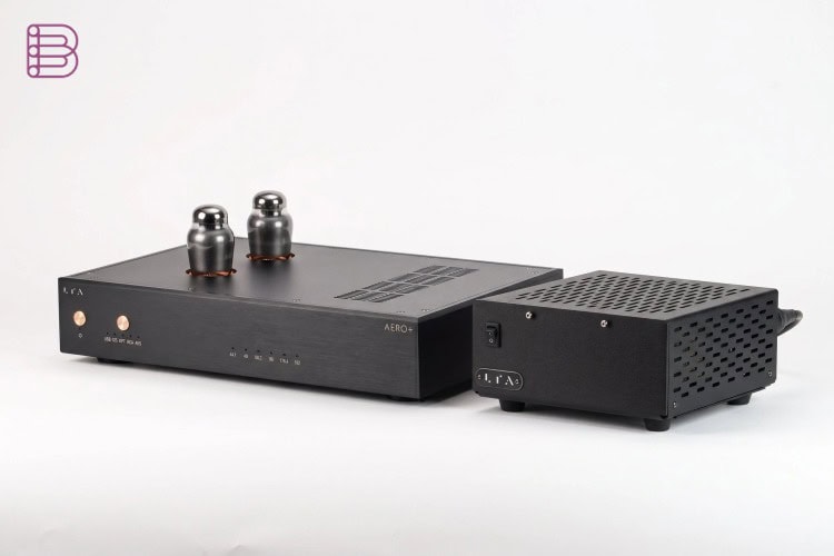 Linear Tube Audio Aero+ SE DAC with its external power supply