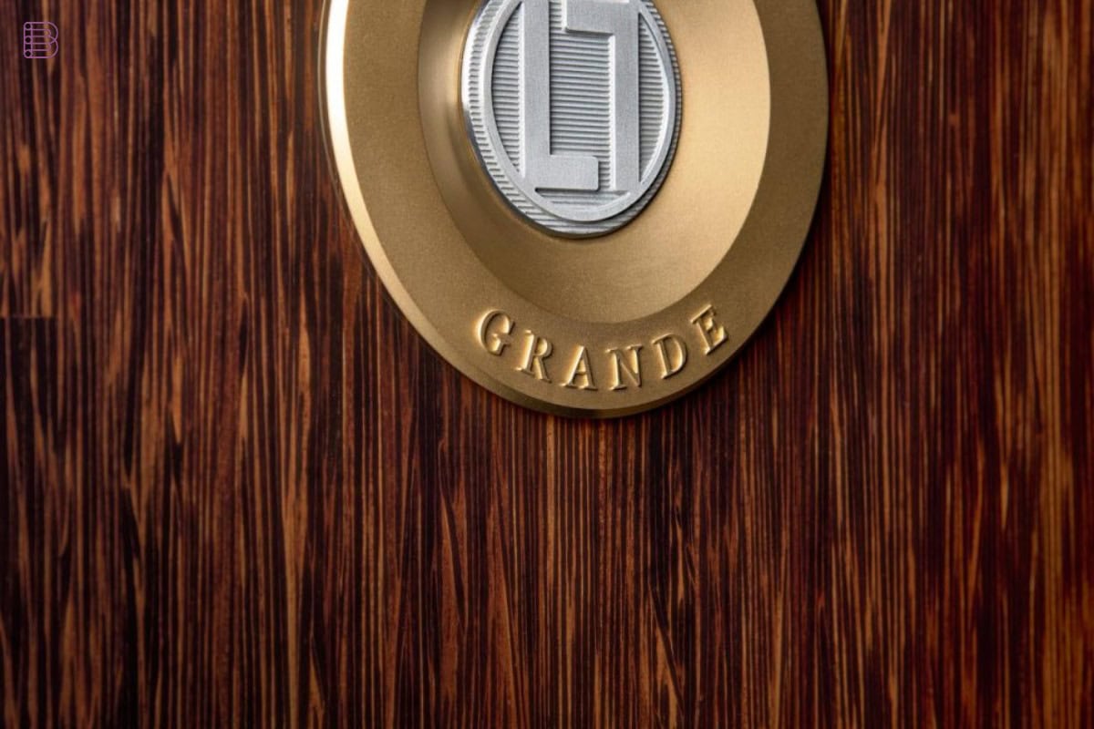 Lorenzo Audio Grande loudspeaker cabinet and driver detail