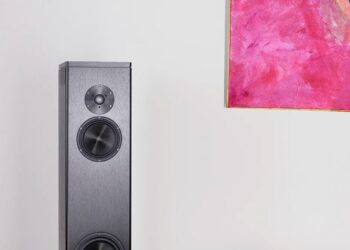 Magico A3 floorstanding loudspeaker in a living room