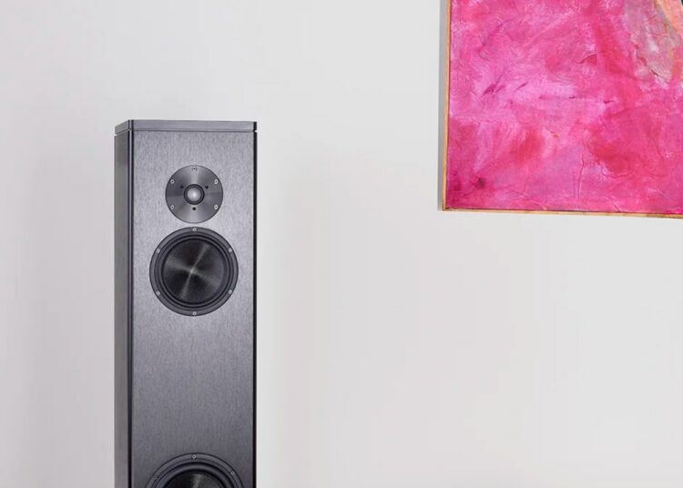 Magico A3 floorstanding loudspeaker in a living room