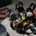 Palma DHS-10 convertible headphones shown in multiple colour finishes