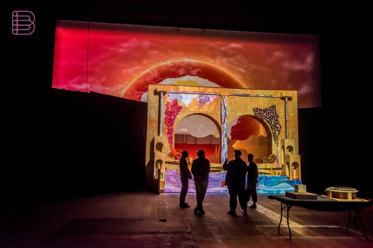Panasonic Factory International projection at Artist Takeover event, September 2024