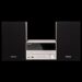 Panasonic SC-PM302 micro system in silver with wooden-enclosure speakers