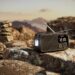Philips TAR3500 emergency radio outdoors on a rocky mountainside