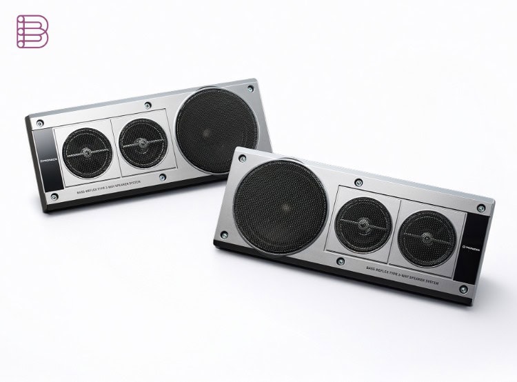 Pioneer TS-X40SXT front view showing the woofer, midrange and tweeter