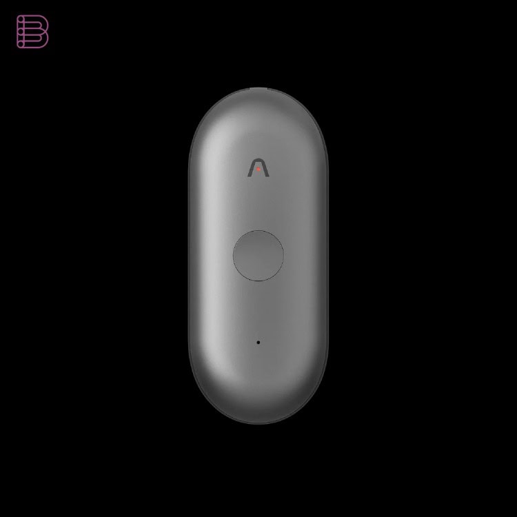 Plaud NotePin S wearable AI recorder in black