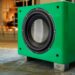REL T/9x SE powered subwoofer in a living room