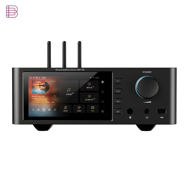 Shanling SM1.3R HD streamer in black with its 5.98-inch 2K touchscreen