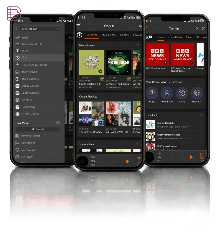 Silent Angel VitOS Orbiter app streaming interface