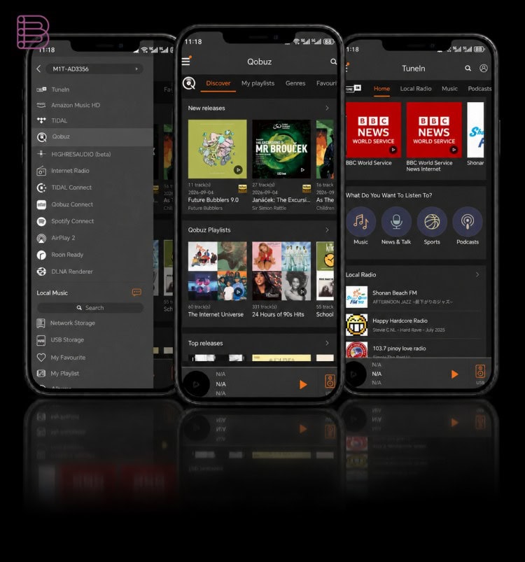 VitOS Orbiter app screens used for Silent Angel H1 Wi-Fi setup