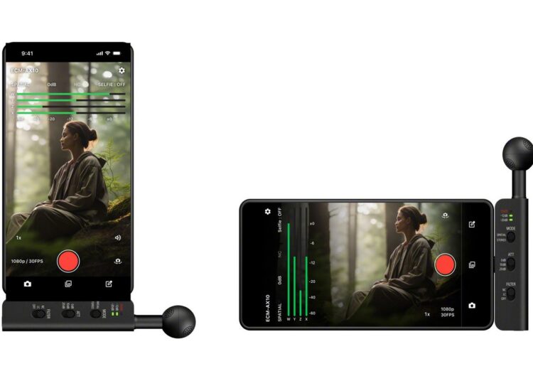Sony ECM-AX10 spatial audio microphone for smartphones