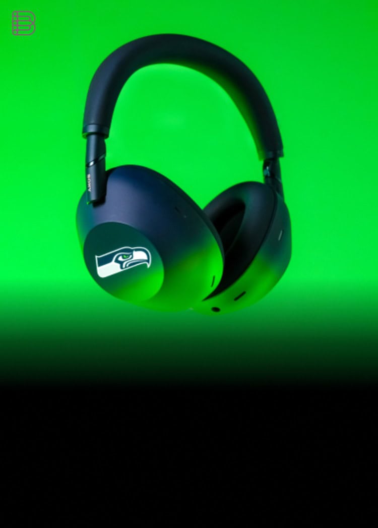 Sony NFL WH-1000XM6 headphones in a team colorway