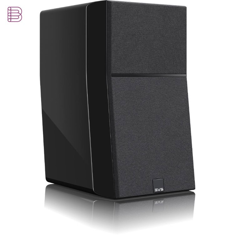 SVS Ultra Evolution Bookshelf, three-quarter view with grille
