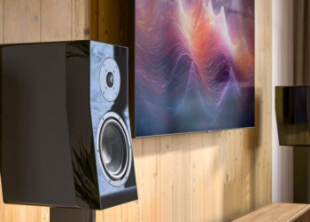 SVS Ultra Evolution Bookshelf speaker in a home theater setup
