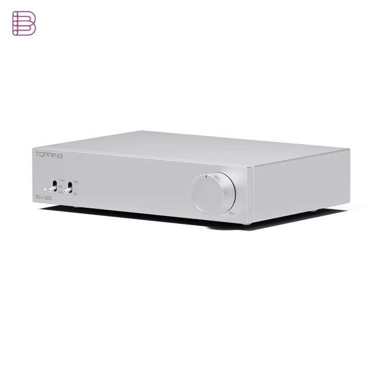 Topping Mini 500 power amplifier silver finish