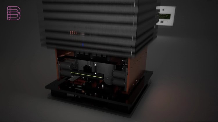 Ubiq Audio Lab UBICUBE 700 internal construction, dual-mono power modules
