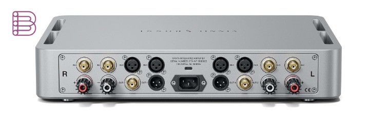 Vinnie Rossi CANTA Integrated Amplifier rear panel with balanced and single-ended connections