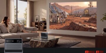 XGIMI HORIZON 30 Series 4K laser projector in a living room