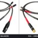 Balanced vs unbalanced: XLR connectors next to RCA connectors on the same Nordost Tyr 2 interconnect cable