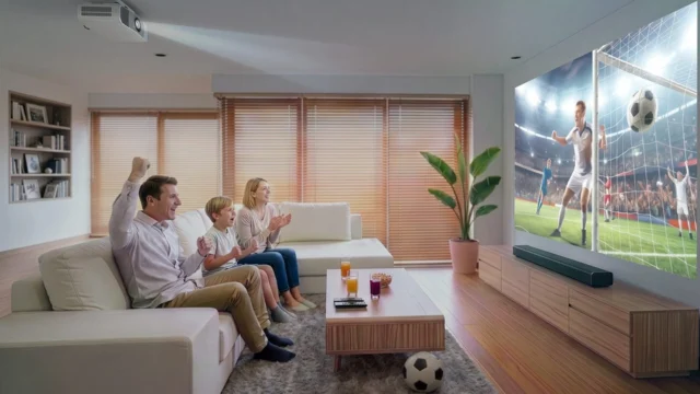 Four new projectors. One AI-powered laser platform. Epson's new home cinema lineup goes up to 500 inches. Link in bio for the full story. #Epson #4KProjector #HomeCinema #LaserProjector #SmartHome #HomeTheater #AI #TechNews #BigScreen #Matter