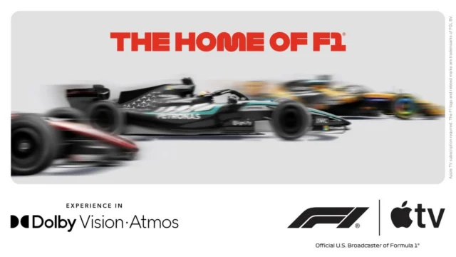 Formula 1 on Apple TV just got louder — literally. Dolby Atmos joins Dolby Vision starting with the US Grand Prix. Link in bio. #AppleTV #DolbyAtmos #F1 #DolbyVision #HomeCinema #Streaming #USGP